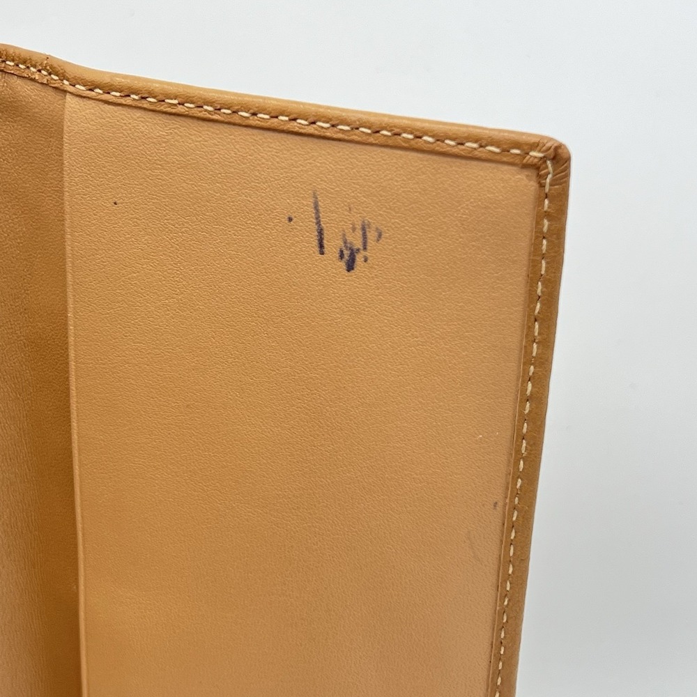 Coach Signature Logo Embossed Leather Tri Fold Stitched Wallet License Window - Picture 14 of 16